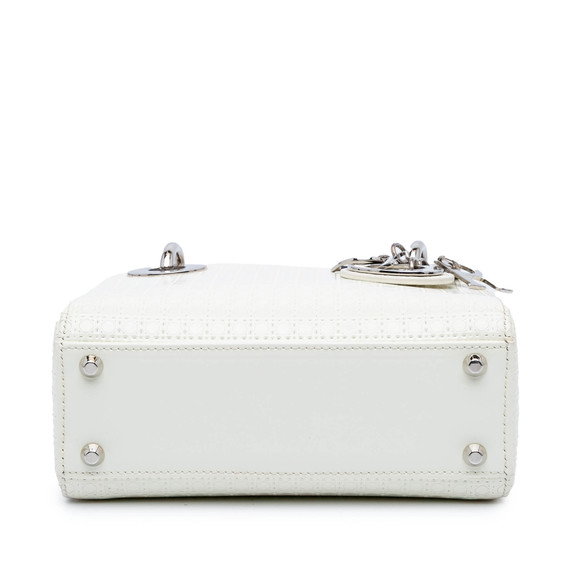 Pre-Loved Dior Mini Patent Microcannage Lady Dior - Picture 3 of 10